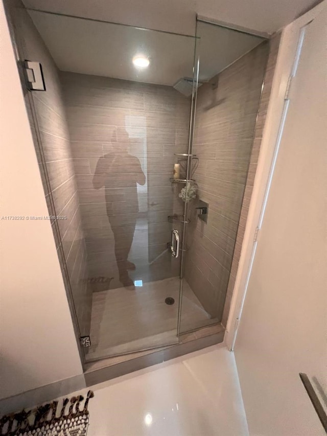 bathroom with walk in shower