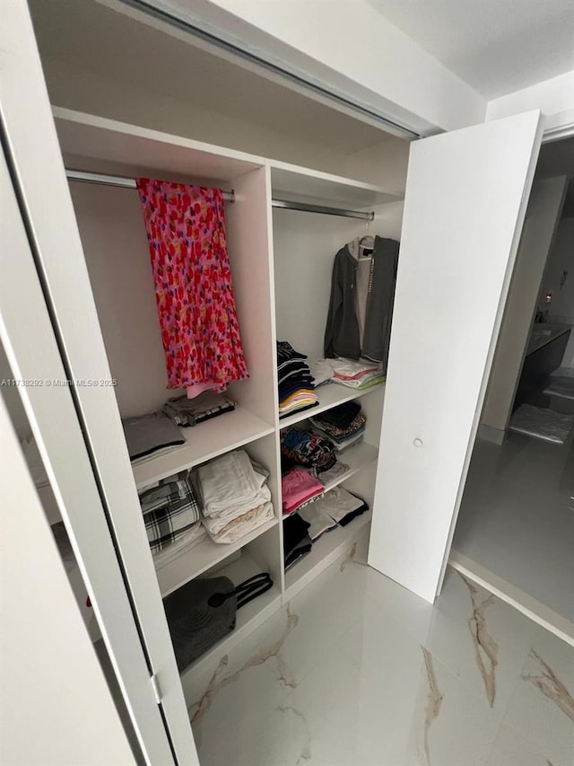 view of closet