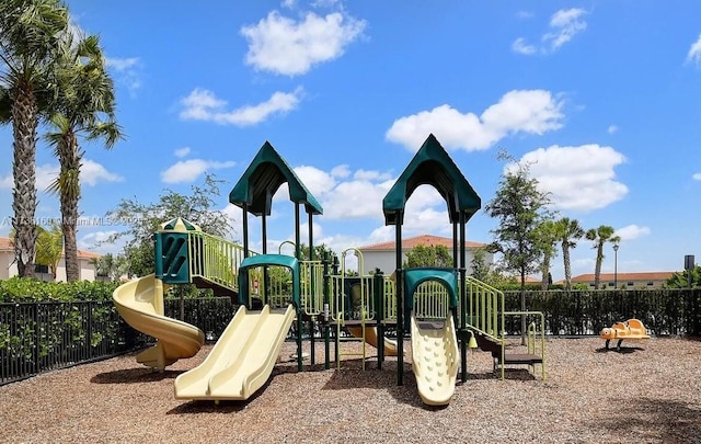 view of jungle gym