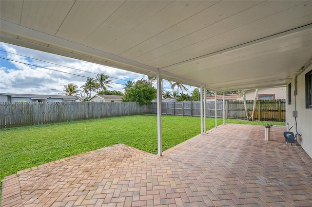 view of patio / terrace with a fenced backyard
