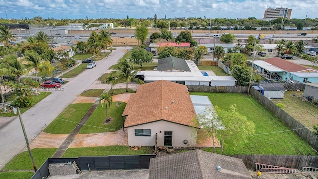 bird's eye view featuring a residential view