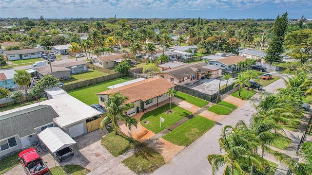 birds eye view of property