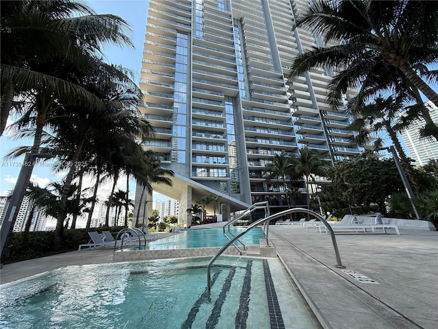 view of pool with a patio area