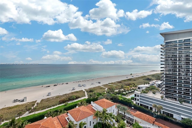 water view featuring a view of the beach