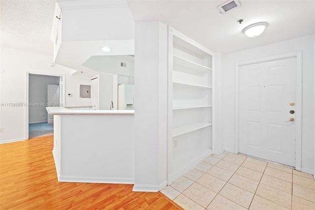 interior space featuring light hardwood / wood-style floors