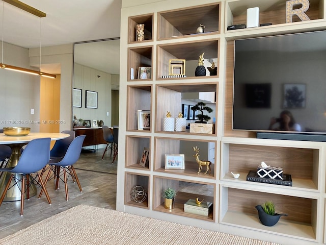 interior space with wood-type flooring