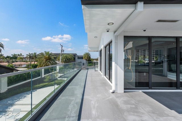 balcony with visible vents