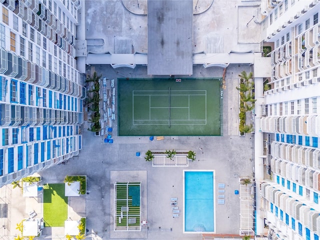 birds eye view of property