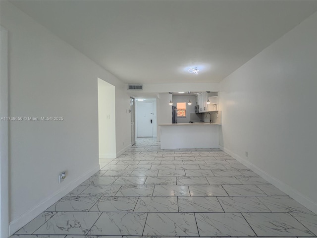 view of unfurnished living room