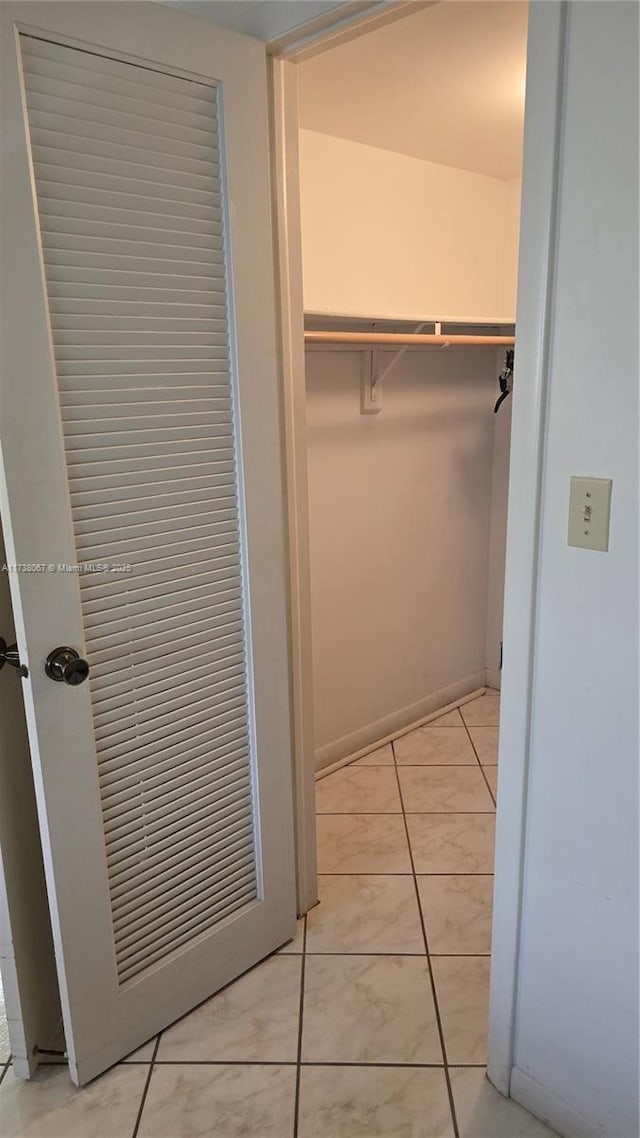 view of closet