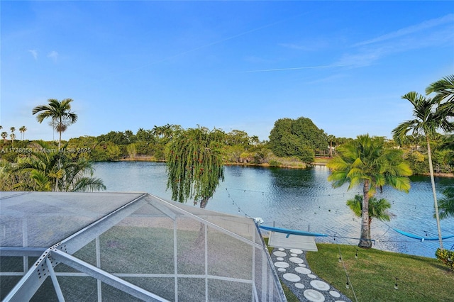 view of water feature