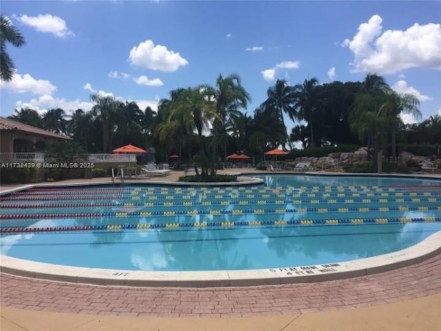 view of pool