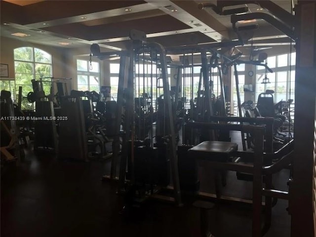 view of exercise room