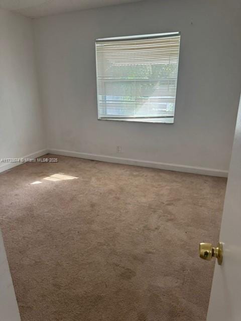 spare room featuring carpet