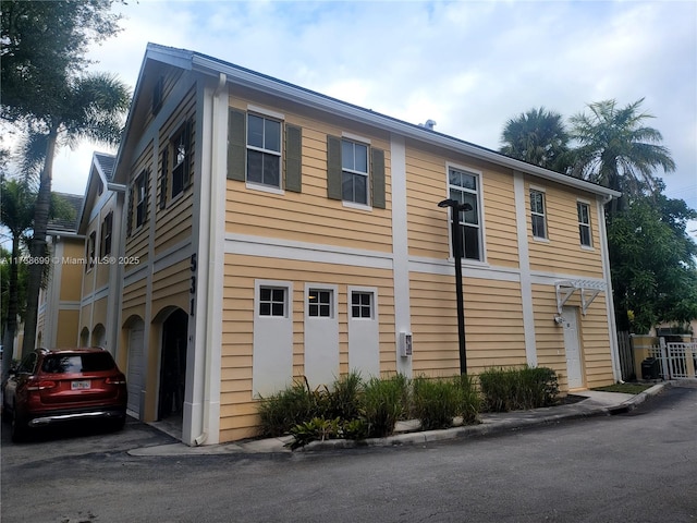 view of home's exterior with driveway