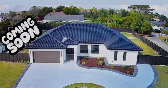 view of front of house featuring a garage