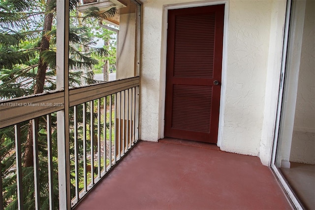 view of balcony