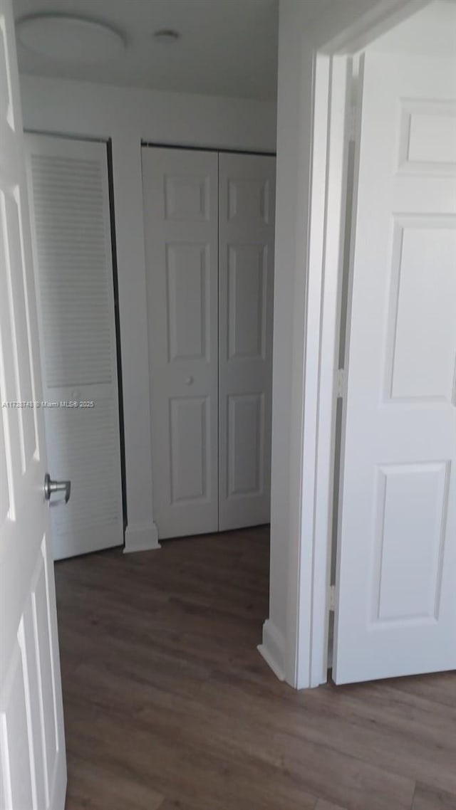 510 NW 84th Ave Unit 518, Plantation, FL 33324 - corridor with baseboards and wood finished floors