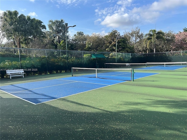 view of sport court