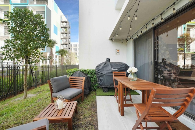 view of patio / terrace with grilling area