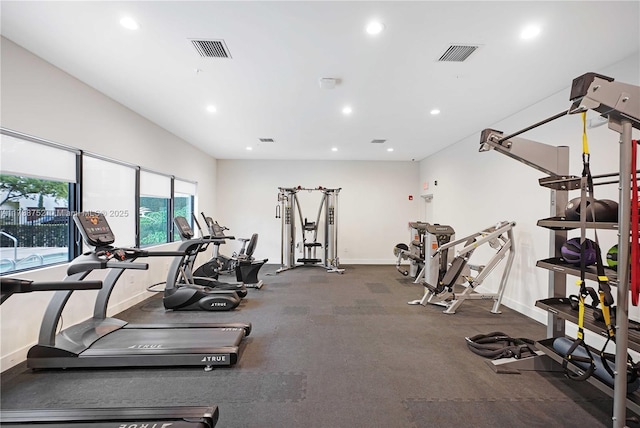 view of exercise room