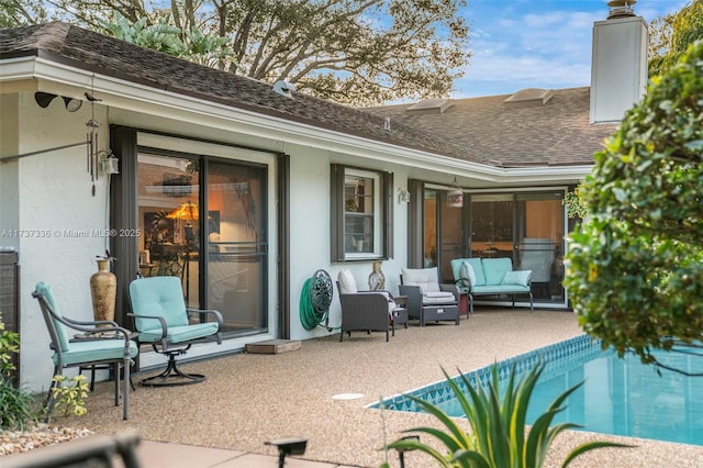 view of patio with outdoor lounge area