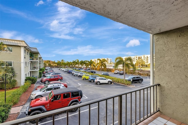 view of parking / parking lot