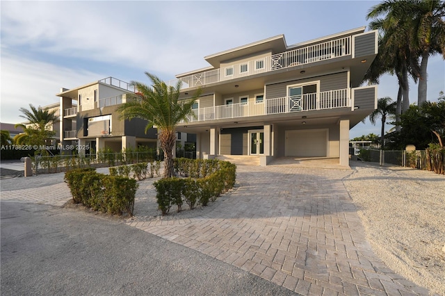 view of front of house featuring a garage