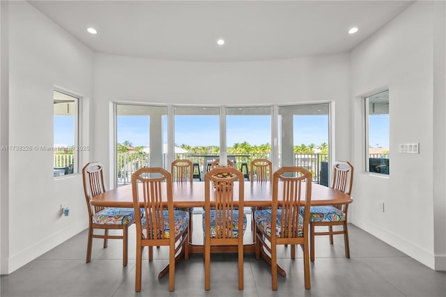 dining area with a healthy amount of sunlight