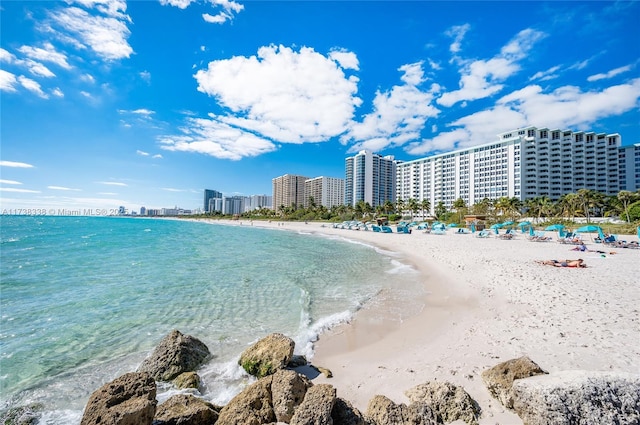 water view with a beach view