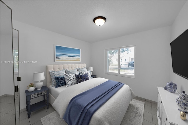 view of tiled bedroom