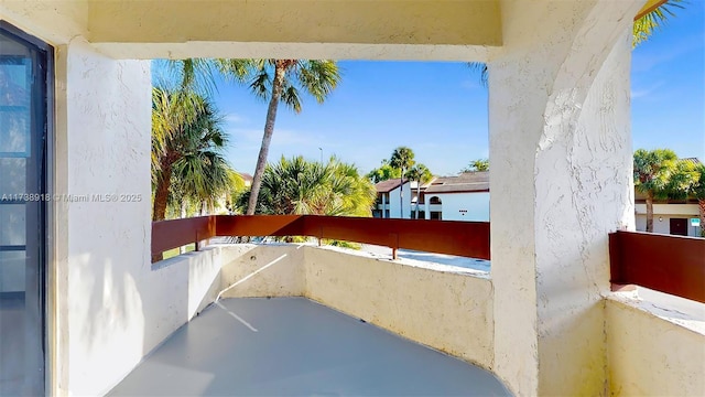 view of patio / terrace featuring a balcony