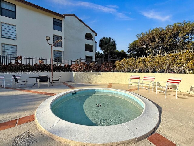 view of pool with a patio