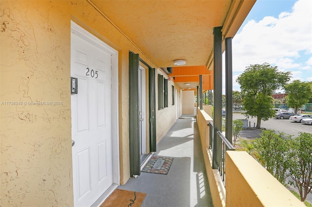 view of balcony