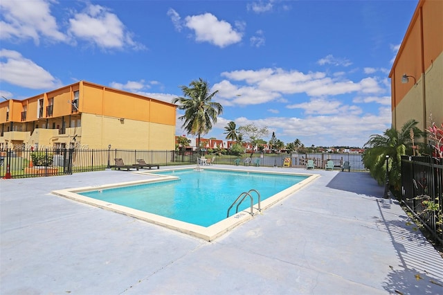 view of pool with a patio