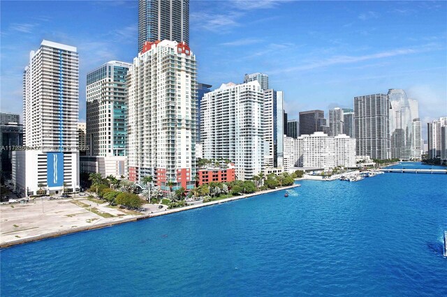 1155 Brickell Bay Dr Unit 704, Miami, FL 33131 - water view featuring skyline