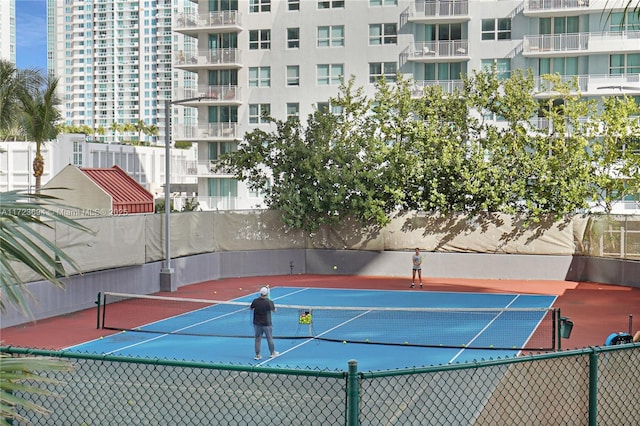 view of sport court