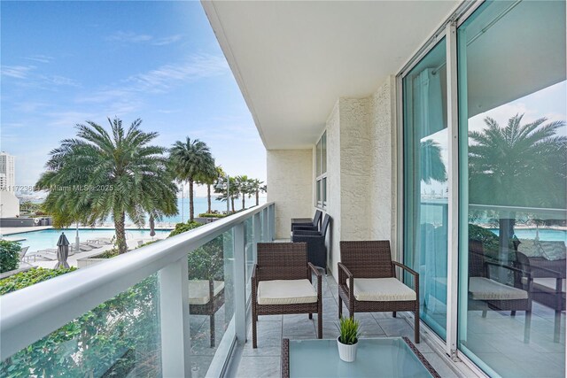 1155 Brickell Bay Dr Unit 704, Miami, FL 33131 - balcony with a water view