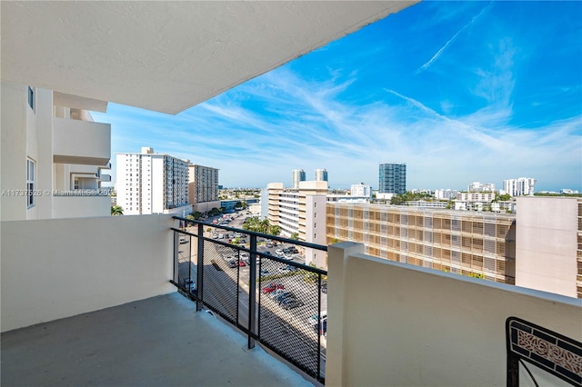 view of balcony