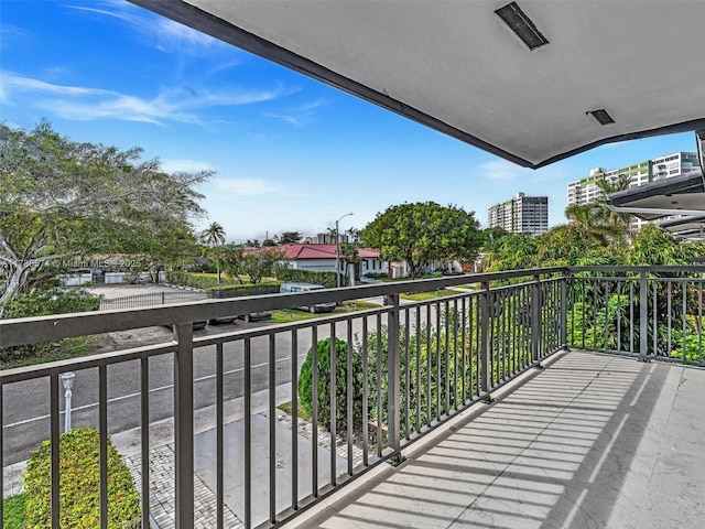 view of balcony