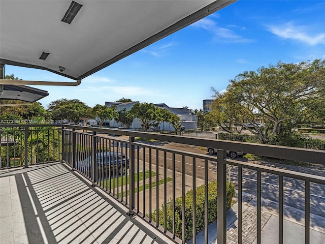 view of balcony