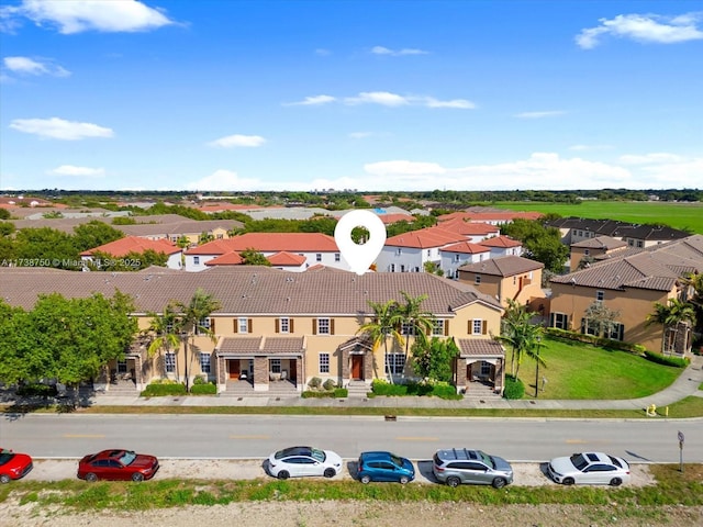 bird's eye view featuring a residential view