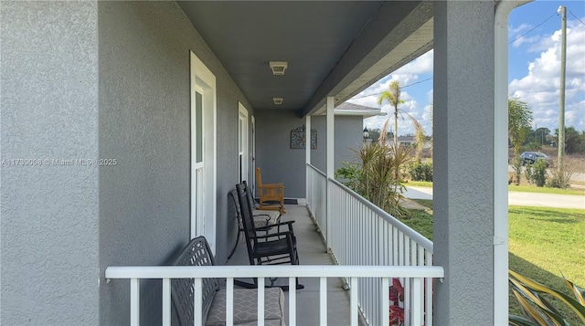 view of balcony