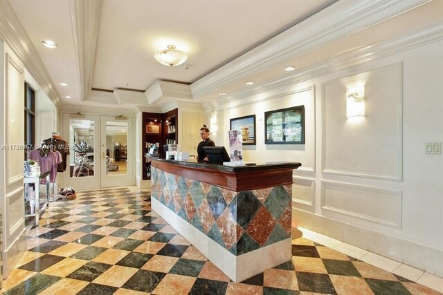 3400 SW 27th Ave Unit 302, Miami, FL 33133 - reception with french doors
