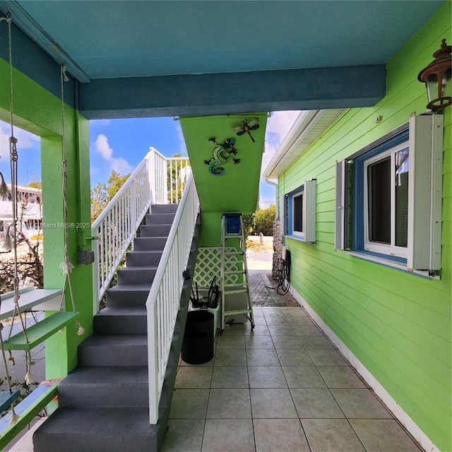 view of stairs