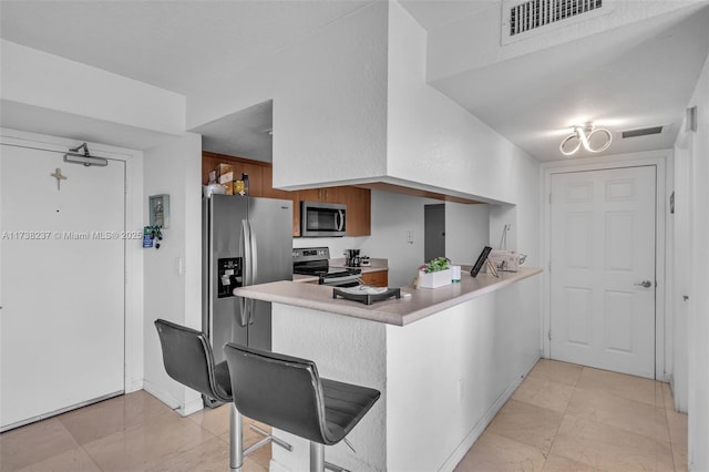 kitchen with stainless steel appliances