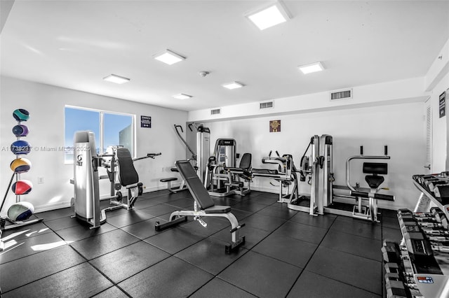 view of exercise room