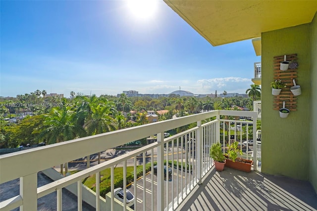 view of balcony