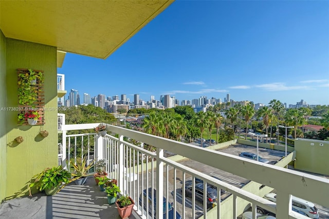 view of balcony