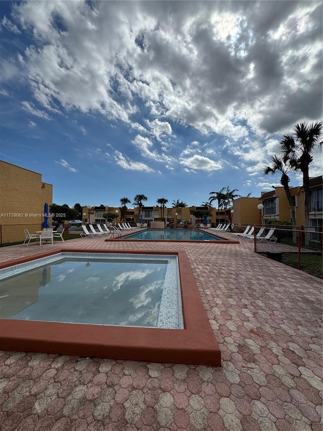 view of pool with a patio